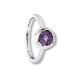 ONE ELEMENT Silberring Amethyst Ring aus 925 Silber, Damen Silber Schmuck