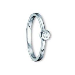 ONE ELEMENT Diamantring 0,07 ct Diamant Brillant Ring aus 585 Weißgold, Damen Gold Schmuck