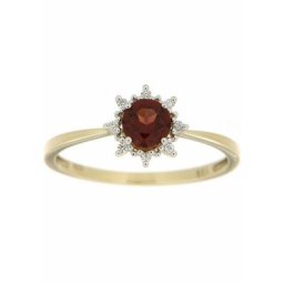 Firetti Diamantring, mit Granat und Brillanten