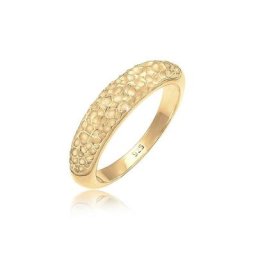 Elli Fingerring Bandring Basic Gehämmert Trend Cool 925 Silber