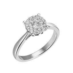 Firetti Diamantring Solitär, ca. 2,40 mm breit, Glanz, massiv, mit Brillanten