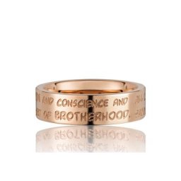 Gilardy Fingerring Edelstahl PVD rotgold