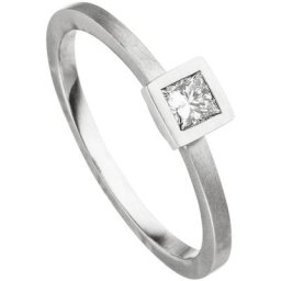 JOBO Fingerring Ring mit Diamant 0,20 ct., 950 Platin