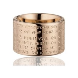 Gilardy Fingerring Edelstahl PVD Rotgold