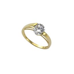 Fascination by Ellen K. Fingerring Gold 333 Zirkonia weiß 8mm
