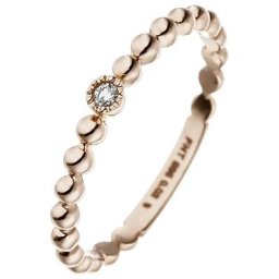 JOBO Diamantring, 585 Roségold mit Diamant