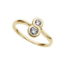 Firetti Fingerring Verschlungen, Rund, Infinity/Unendlichkeitsschleife