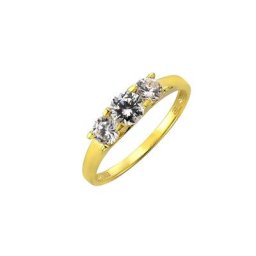 Fascination by Ellen K. Fingerring 333/- Gelbgold Zirkonia