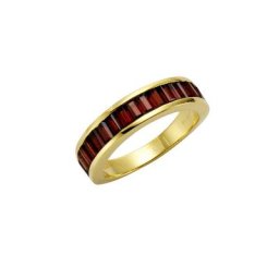 Jamelli Fingerring 925 Silber Granat