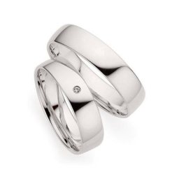 Phönix Trauring 930658/30/00, 930659/30/00, Made in Germany, wahlweise mit oder ohne Brillant