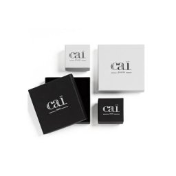 CAÏ Fingerring 925 Silber rosévergoldet mit Zirkonia