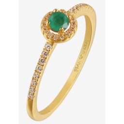 Stardiamant Fingerring D6522G, D6523G, D6524G, mit Rubin, Saphir oder Smaragd und Brillanten