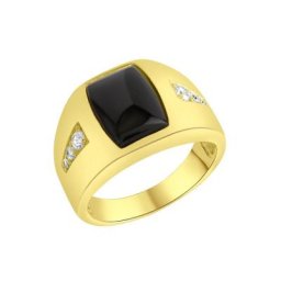 Firetti Silberring, mit Achat, Zirkonia (synth)