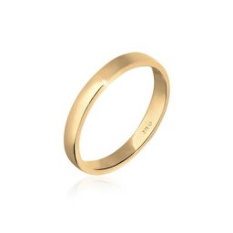 Elli Premium Fingerring Ehering Trauring Partnerring Basic 375 Gelbgold