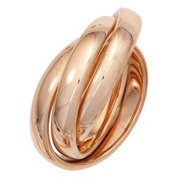 JOBO Goldring, verschlungen 585 Roségold