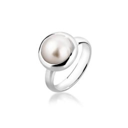 Nenalina Perlenring Damenring Mabe Perle Klassisch Edel 925 Silber