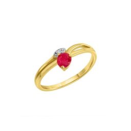 Firetti Fingerring, mit Rubin, Zirkonia (synth)