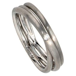 JOBO Fingerring Ring mit Diamant, 950 Platin