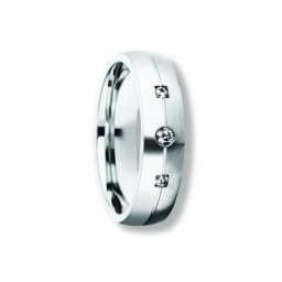 ONE ELEMENT Silberring Zirkonia Freundschaft Partner Ring aus 925 Silber, Damen Silber Schmuck Freundschaft / Partner