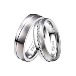 DOOSTI Trauring HOPE, ST-077, ST-078, ST-078-RB, wahlweise mit oder ohne Zirkonia