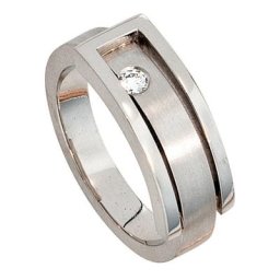 JOBO Fingerring Diamant-Ring 0,10 ct., 950 Platin