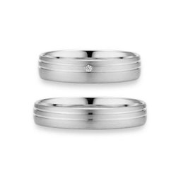 Phönix Trauring, 930740/90/00, 930741/90/00, Made in Germany - wahlweise mit oder ohne Brillant