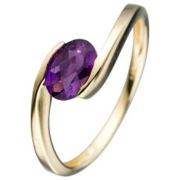 JOBO Goldring, 333 Gold mit Amethyst
