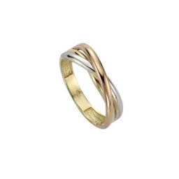 Fascination by Ellen K. Fingerring Gold 333 dreifarbig
