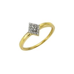Fascination by Ellen K. Fingerring 375 Gelb Zirkonia