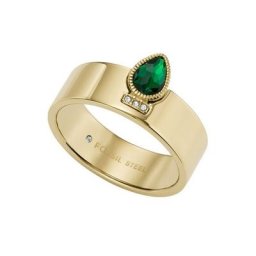 Fossil Fingerring Tropfen, SADIE, JF04166710, mit Glassteinen