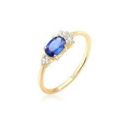 Elli Premium Verlobungsring Vintage Zirkonia Synthetischer Rubin 925 Silber