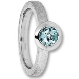 ONE ELEMENT Silberring Blau Topas Ring aus 925 Silber, Damen Silber Schmuck