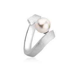 Nenalina Perlenring Synthetische Perle 925 Silber