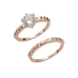 Firetti Ring-Set (Set, 2-tlg), mit Zirkonia (synth)