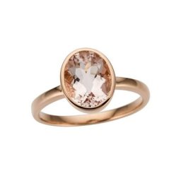 Firetti Goldring Glamourös, glänzend, massiv, mit Morganit
