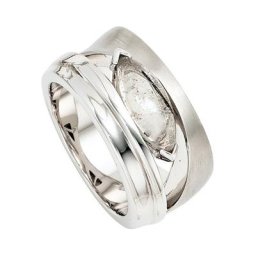 JOBO Fingerring, breit 925 Silber mit Turmalin