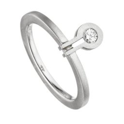 JOBO Fingerring Ring mit Diamant, 950 Platin