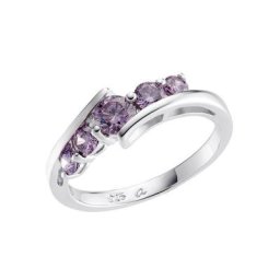 Amor Fingerring, Purple Elegance (1-tlg), mit Zirkonia