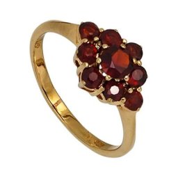 JOBO Goldring, 375 Gold mit Granat