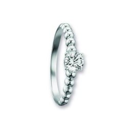 ONE ELEMENT Goldring Zirkonia Ring aus 333 Weißgold, Damen Gold Schmuck