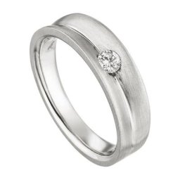JOBO Fingerring Ring mit Diamant 0,13 ct., 950 Platin