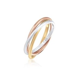 Elli Fingerring Wickelring Trio Trini Basic 925 Silber