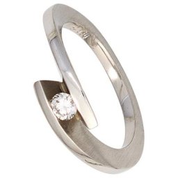 JOBO Solitärring Ring mit Diamant 0,15 ct., 950 Platin