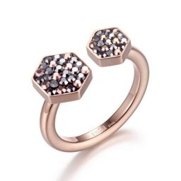 Kingka Fingerring GLAMOUR Brillo, SR6222RMS1,2,3,4, mit Zirkonia (synth), Markasit