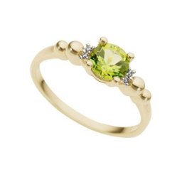 Firetti Diamantring Kugel, Farbstein, mit Peridot