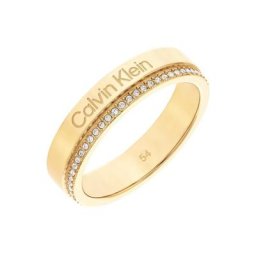 Calvin Klein Fingerring Minimal Linear, 35000200B,C,D, 35000201B,C,D, mit Glasstein