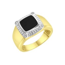 Firetti Silberring, mit Achat, Zirkonia (synth)