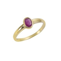 Vivance Fingerring 375/- Gelbgold mit Rubin