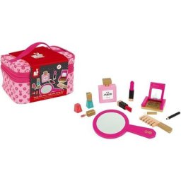 Janod Spielzeug-Frisierkoffer Schminkköfferchen Little Miss, rosa