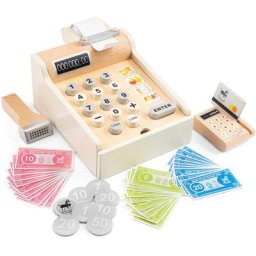 New Classic Toys® Registrierkasse Creme, aus Holz
